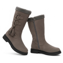 Warmly lined platform boots for women