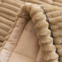 Pluche Bankhoes | Met Geplooide Randen