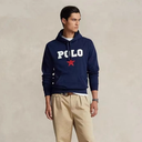 Polo Ralph Lauren Fleece Hoodie met Sterrenmotief en Grafische Letters