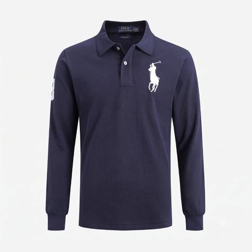 Polo Ralph Lauren Men's Big Pony Polo With Long Sleeves