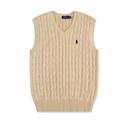 Polo Ralph Lauren sleeveless cable knit cardigan with classic look
