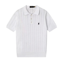 Polo Ralph Lauren Kabelgebreid Polo Shirt met Korte Mouw