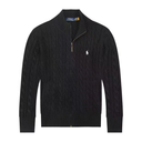 Polo Ralph Lauren Cable Sweater with Full Zipper and High Collar