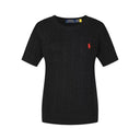 Polo Ralph Lauren Women's Cable Knit Short Sleeve T-shirt