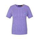 Polo Ralph Lauren Women's Cable Knit Short Sleeve T-shirt
