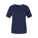 Polo Ralph Lauren Women's Cable Knit Short Sleeve T-shirt