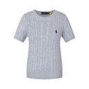 Polo Ralph Lauren Women's Cable Knit Short Sleeve T-shirt