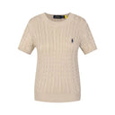 Polo Ralph Lauren Women's Cable Knit Short Sleeve T-shirt