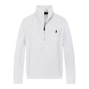Polo Ralph Lauren cable-knit sweater with quarter-zip closure
