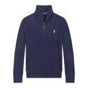 Polo Ralph Lauren cable-knit sweater with quarter-zip closure