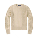 Polo Unisex cotton cable-knit sweater with classic look