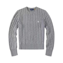 Polo Unisex cotton cable-knit sweater with classic look