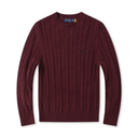 Polo Unisex cotton cable-knit sweater with classic look