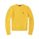 Polo Unisex cotton cable-knit sweater with classic look