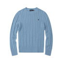 Polo Unisex cotton cable-knit sweater with classic look