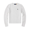 Polo Unisex cotton cable-knit sweater with classic look