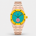 Premium Rosegold Watch Strap & Case for Swatch Royal Pop