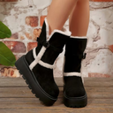 Women's Round Toe Lined Boots | Warmly lined