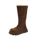 Women's Round Toe Boots | Warmly lined