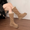 Women's Round Toe Boots | Warmly lined