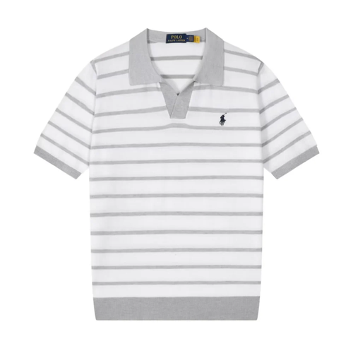 Ralph Lauren Men's Knitted Polo Shirt with Short Sleeves