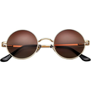 Retro Round Polarized Sunglasses with UV Protection for Women and Men