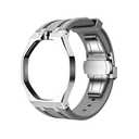 Stainless Steel Watch Conversion Kit with Silicone Strap