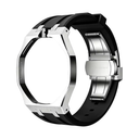 Stainless Steel Watch Conversion Kit with Silicone Strap