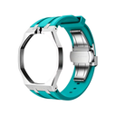 Stainless Steel Watch Conversion Kit with Silicone Strap