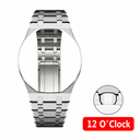 Stainless Steel Watch Conversion Kit with Silicone Strap for Swatch x AP Royal POP Pocket Watch Modification