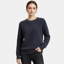 Ronde Hals Cashmere Trui Dames | Lange Mouwen