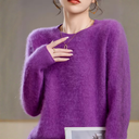 Ronde Hals Cashmere Trui Dames | Lange Mouwen