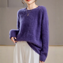 Ronde Hals Cashmere Trui Dames | Lange Mouwen