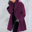 Lange winterjas voor Dames | Warm met Knopen