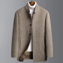 Slim fit casual winterjas voor heren | Knoopsluiting