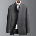 Slim fit casual winterjas voor heren | Knoopsluiting