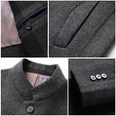 Slim Fit Casual Winter Jacket dla mężczyzn | Zamknięcie przycisku