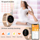 Smartwatch voor Vrouwen - ElaraTech - Multifunctionele Functies - Elegante Uiterlijk
