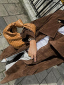 Suède trenchcoat voor Dames | Stijlvol Design