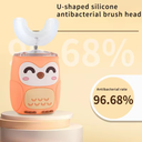 Sonic 360 degree electric toothbrush with U-shaped head