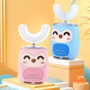 Sonic 360 degree electric toothbrush with U-shaped head