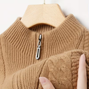 Standing Collar Sheep Wool Sweater Men | Long Sleeves