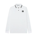 Stone Island Lange Mouwen Piqué Polo van Biologisch Katoen met Stretch
