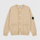Stone Island Knitted Mottled Lambswool Cardigan