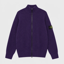 Stone Island Heren Katoenen Trui met Geribde Structuur en Ritssluiting