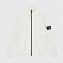 Stone Island Heren Katoenen Trui met Geribde Structuur en Ritssluiting