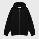 Stone Island Heren Hoodie met Voorrits en Iconische Logopatch