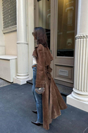 Suède trenchcoat voor Dames | Stijlvol Design