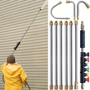 Telescopic High Pressure Washer Lance Set for Gutter and Exterior Cleaning