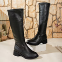 Thermische lange laarzen voor dames | warm gevoerd